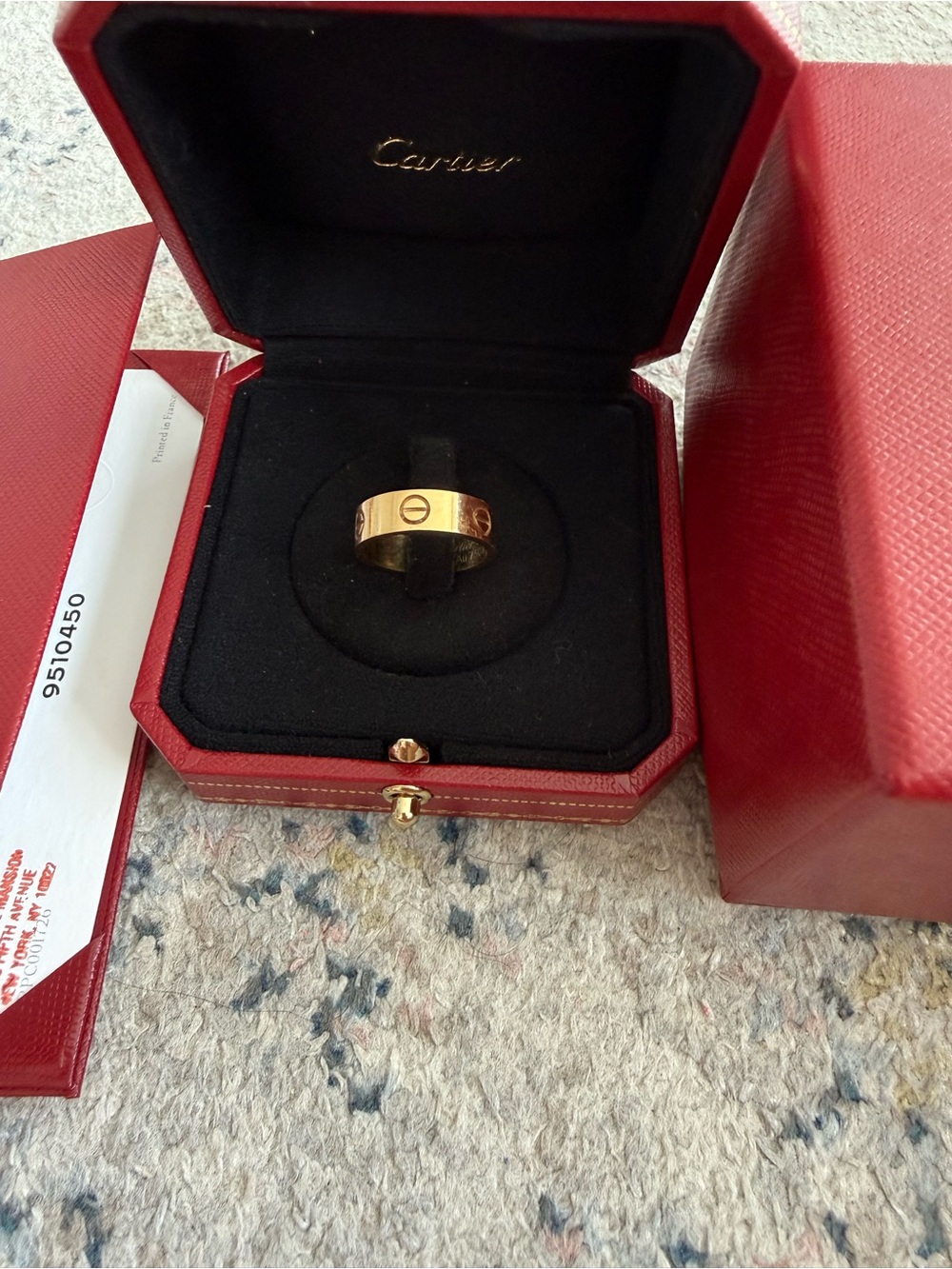 Authentic Cartier Yellow Gold Love Ring Classic 5.5mm